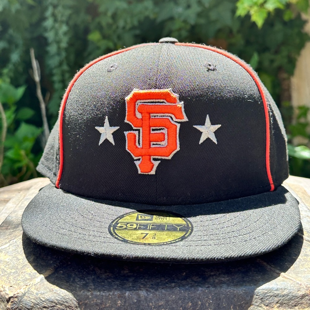San Francisco Giants MLB All Star New Era Black Hat Size 7 3/8